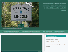 Tablet Screenshot of lincolnphysicians.org